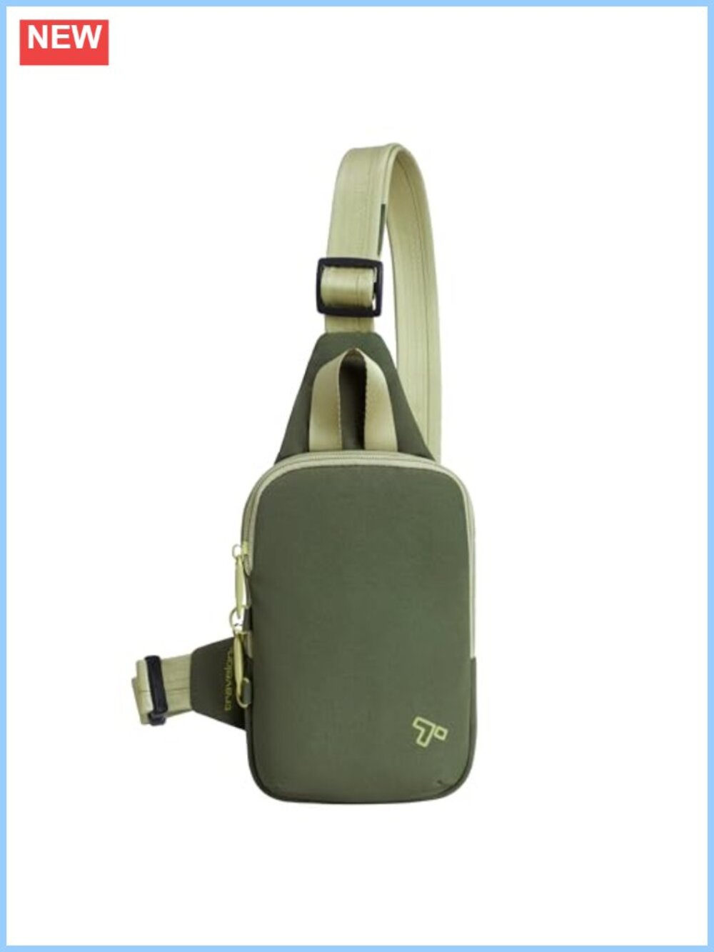 Anti-Theft Compact Sling Crossbody RFID Lockdown Strap Travel Bag